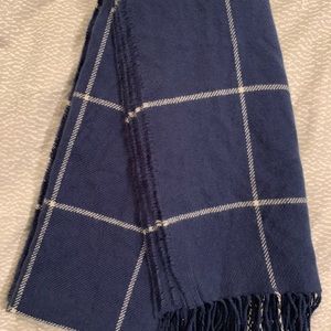 Madewell windowpane cape/scarf